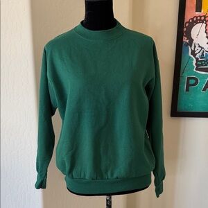 NWOT Hanes Comfort Blend Forest Green Crewneck Sweat Shirt Size Medium